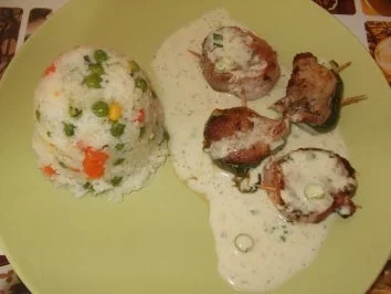 Schweinefiletmedaillions mit Gemüsereis - Rezept - Bild Nr. 3