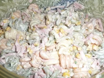 Nudel-Fleischsalat - Rezept