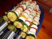 Bratwurst/Geflügelspieße - Rezept