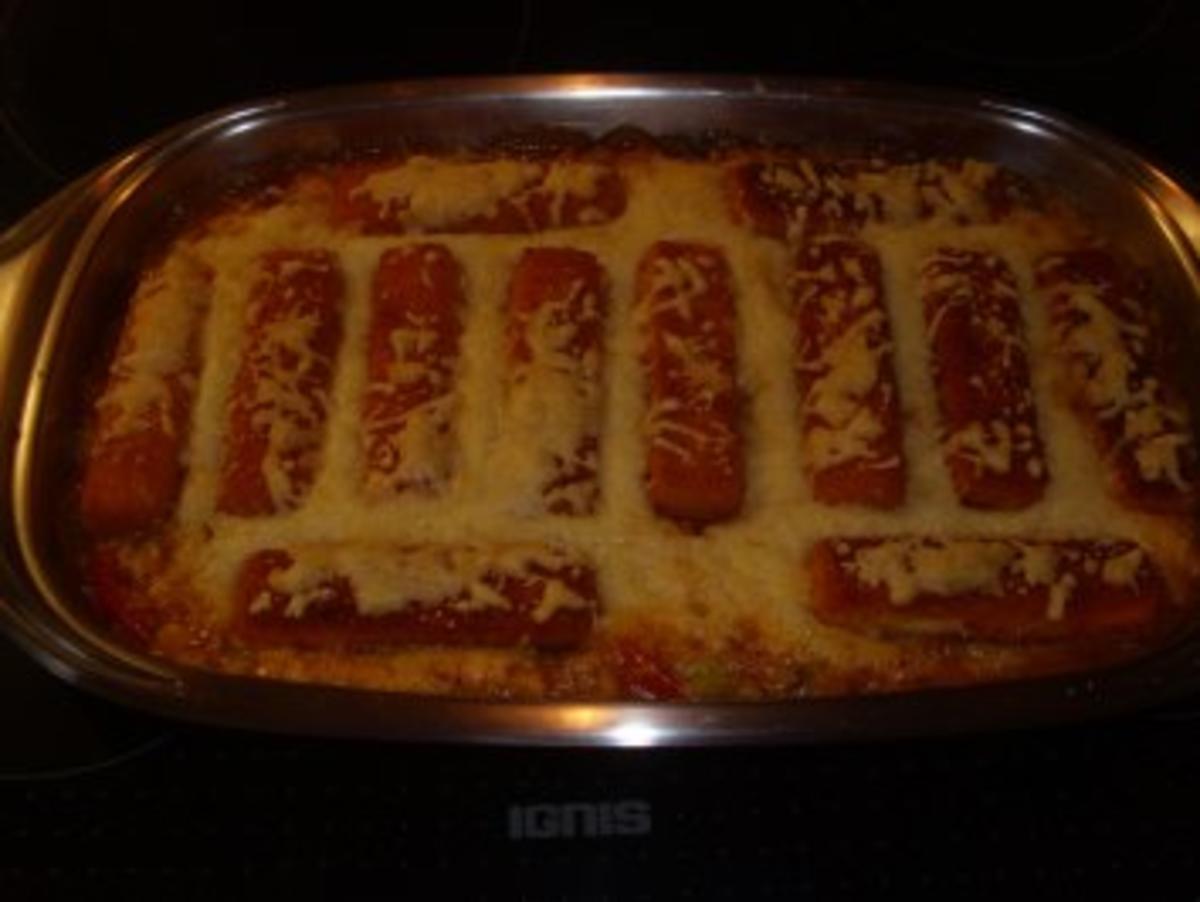 Aufläufe: Reisauflauf mit Fischstäbchen - Rezept - kochbar.de