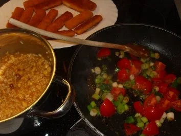 Aufläufe: Reisauflauf mit Fischstäbchen - Rezept - Bild Nr. 3