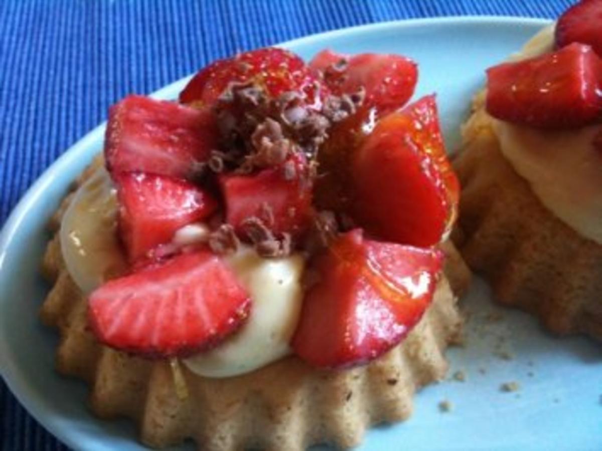 Erdbeertörtchen - einfach - 148 kcal/100g