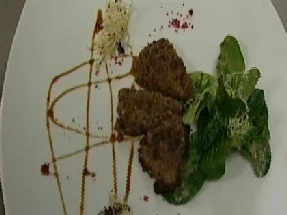 Kalbsschwanzsspitzen in Nusskruste gebacken - Rezept