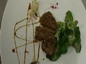 Kalbsschwanzsspitzen in Nusskruste gebacken - Rezept