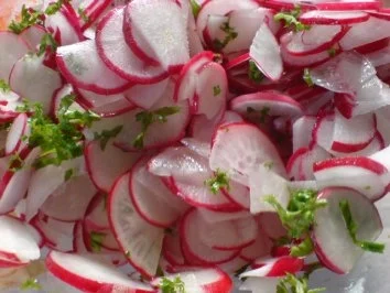 Einfacher Radieschensalat - Rezept