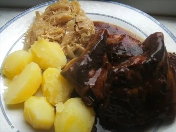 Geschmorte Rippchen in Honig-Marinade  und Sauerkraut vom Faß - Rezept - Bild Nr. 6