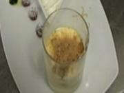 Topfenschaum mit süßem Basilikum-Pesto und Amarettocreme - Rezept