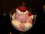 Eis:  ERDBEER - SAHNE - Rezept
