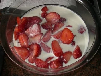 Eis:  ERDBEER - SAHNE - Rezept - Bild Nr. 3