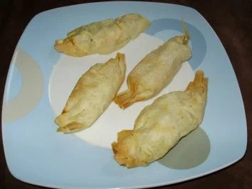 Teigsäckchen mit Huhn und Gemüse - Rezept