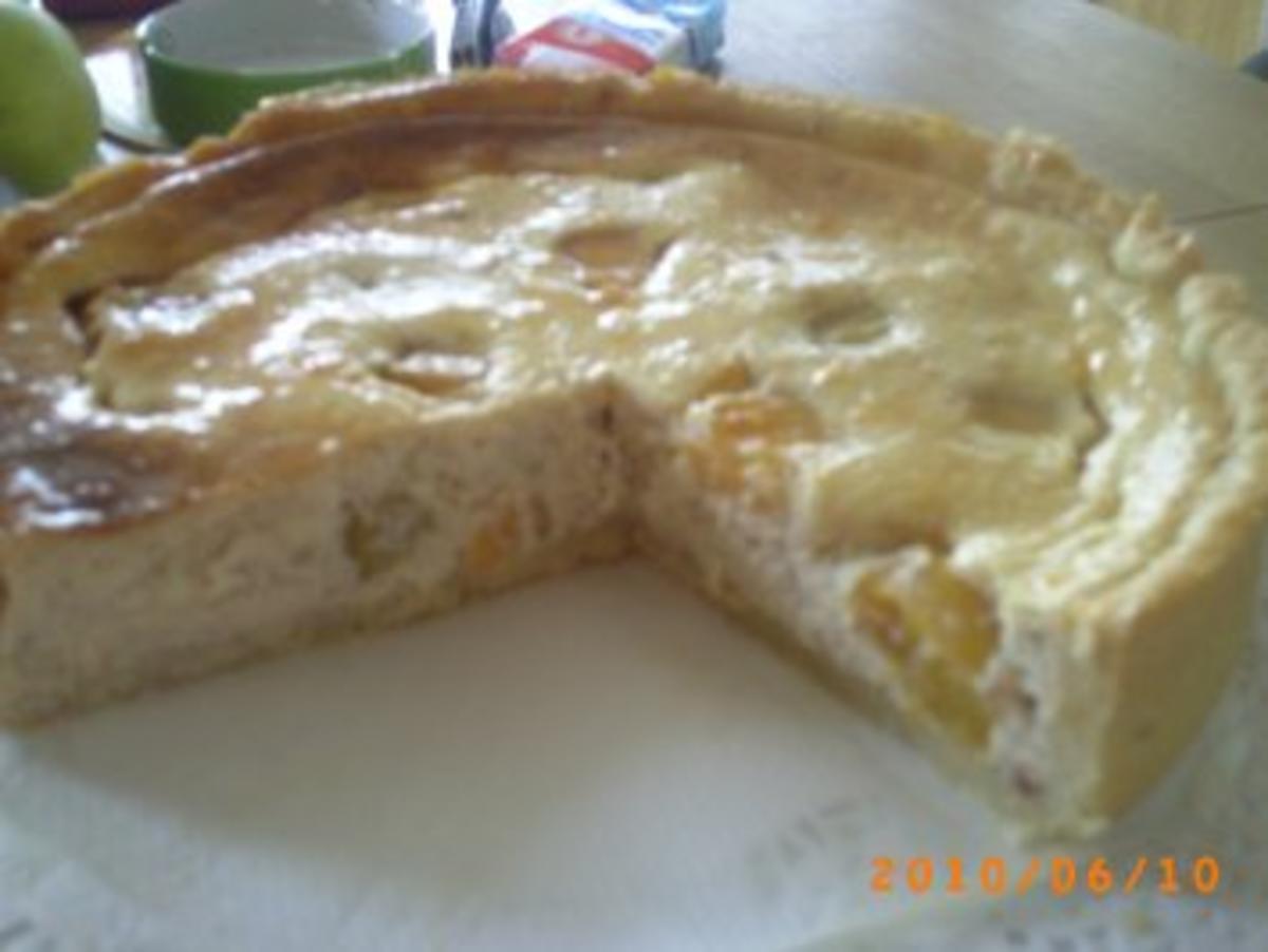 Kuchen: Käse-Pfirsich-Kuchen - Rezept