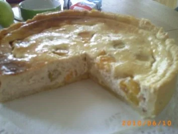 Rezept: Kuchen: Käse-Pfirsich-Kuchen Kuchen: Käse-Pfirsich-Kuchen - Rezept