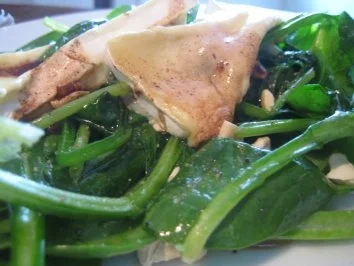 Rezept: Spinatsalat mit gebratenem Brie Bild Nr. 2 Spinatsalat mit gebratenem Brie - Rezept - Bild Nr. 2