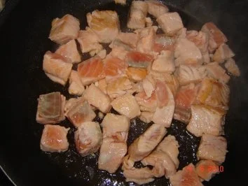 Fisch : Lachs in Sahneauce mit Tagliatelle - Rezept - Bild Nr. 4