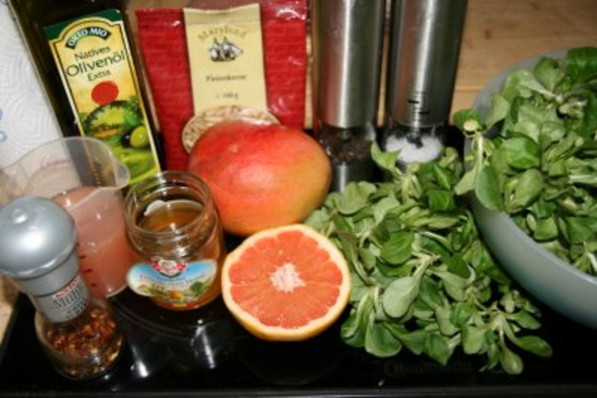 Salat: fruchtiger Mango-Feldsalat - Rezept - Bild Nr. 2