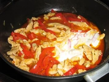 Rezept: Paprika - Puten - Geschnetzeltes an Basmatireis Bild Nr. 4 Paprika - Puten - Geschnetzeltes an Basmatireis - Rezept - Bild Nr. 4