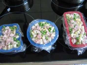 Spargelsülze mit gekochtem Schinken und Erbsen - Rezept - Bild Nr. 4