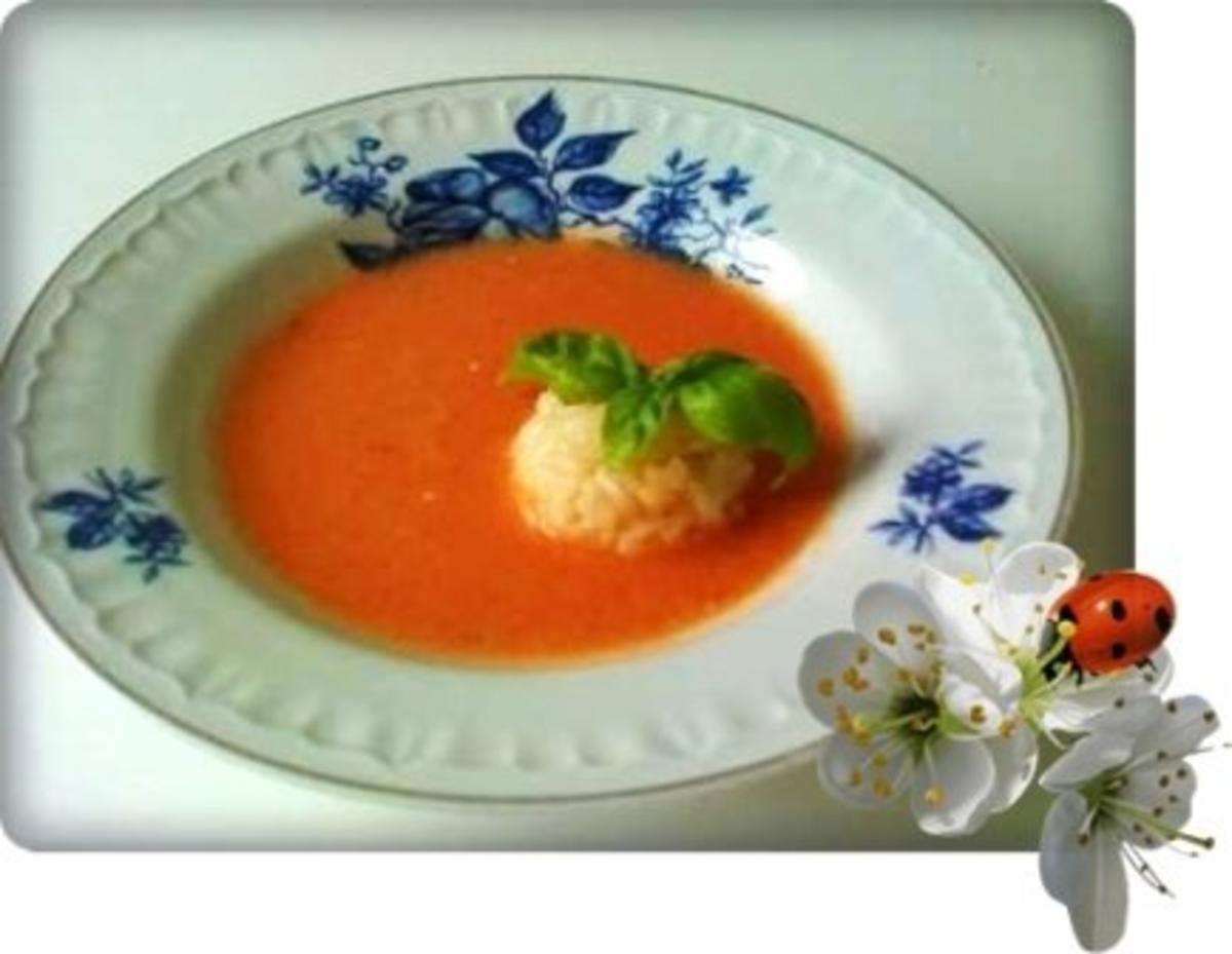 Tomatensuppe mit Reis - Rezept mit Bild - kochbar.de
