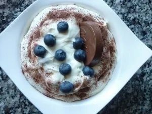 Zitronige Blaubeer-Creme - Rezept