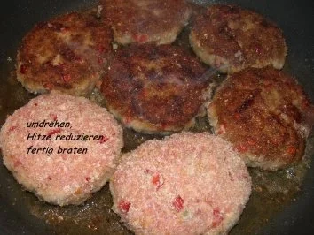 Fleisch:   FRIKADELLEN   mit Paprikainhalt - Rezept - Bild Nr. 5