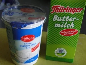 Stampfkartoffeln mit Speck und Zwiebeln, und Buttermilch   Für Göga mit Joghurt - Rezept - Bild Nr. 6