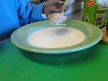 Stampfkartoffeln mit Speck und Zwiebeln, und Buttermilch   Für Göga mit Joghurt - Rezept - Bild Nr. 10