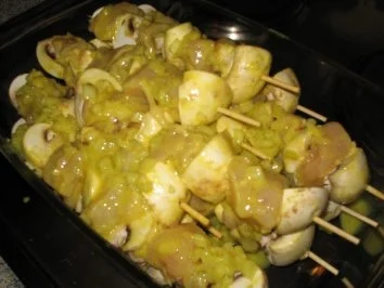 Rezept: Grillspieße Huhn Grillspieße Huhn - Rezept