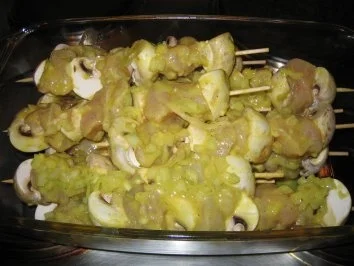 Rezept: Grillspieße Huhn Bild Nr. 3 Grillspieße Huhn - Rezept - Bild Nr. 3