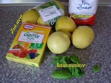 Zitronengelee mit Ananasminze - Rezept - Bild Nr. 2