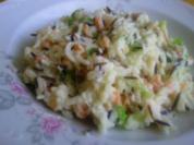 Wildreis mit Räucherlachs und Frühlingszwiebeln - Rezept
