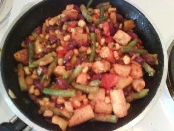 Rezept: Geflügel: Putenhacksteak mit mexikan. Gemüse Bild Nr. 5 Geflügel: Putenhacksteak mit mexikan. Gemüse - Rezept - Bild Nr. 5