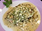 Putenbrust überbacken mit Hüttenkäse - Rezept