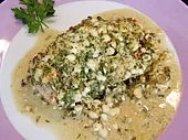 Putenbrust überbacken mit Hüttenkäse - Rezept