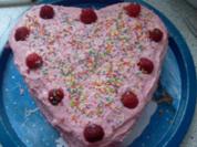 Himbeer-Sahne-Herz - Rezept