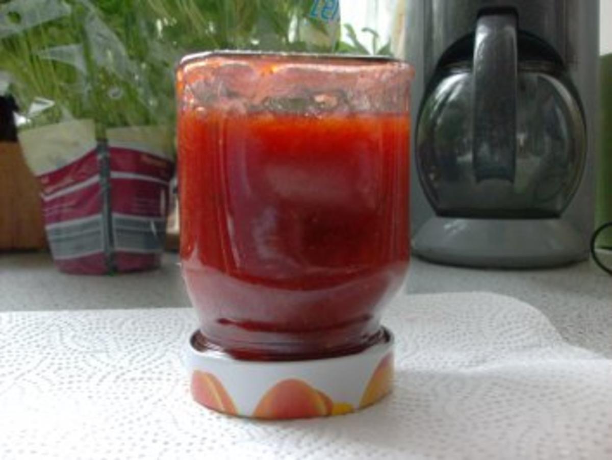 Erdbeer-Rhabarber-Marmelade mit Melisse - Rezept - Bild Nr. 7