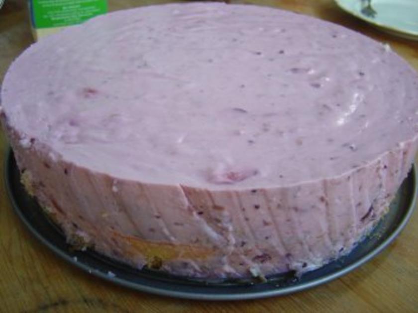 Rote Grütze Torte mit Quark - einfach - 41 kcal/100g
