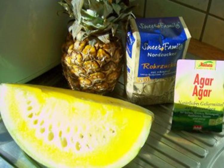 Einmachen: Ananas-Melonen-Marmelade - Rezept - kochbar.de