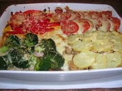 Kartoffelauflauf nach Pizza Art  "Quattro stagioni" - super lecker - Rezept