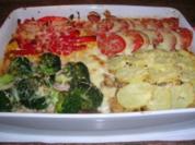 Kartoffelauflauf nach Pizza Art  "Quattro stagioni" - super lecker - Rezept