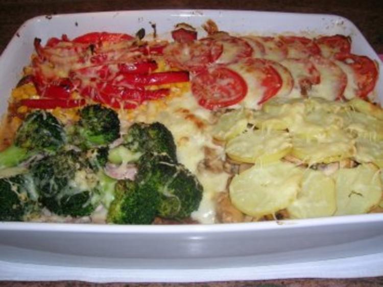 Kartoffelauflauf nach Pizza Art Quattro stagioni super lecker - einfach ...