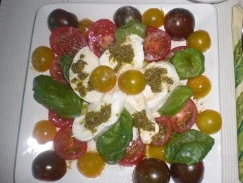 Tomaten rot gelb grün - Rezept