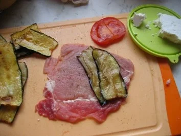 Schnitzel Mediterran gefüllt - Rezept - Bild Nr. 2