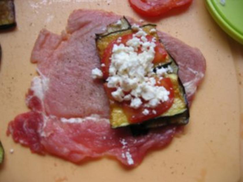 Schnitzel Mediterran gefüllt - einfach - von Ele-Ele