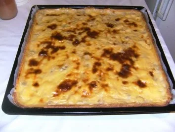 BLECHKUCHEN - Rhabarberkuchen - Rezept