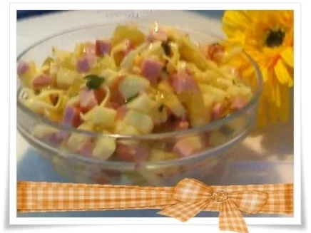 Rezept: Salat: Schinkenwurst- Salat mit Apfel......und Mayonnaise Salat: Schinkenwurst- Salat mit Apfel......und Mayonnaise - Rezept