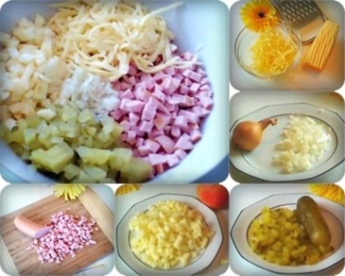 Salat:  Schinkenwurst- Salat mit Apfel......und  Mayonnaise - Rezept - Bild Nr. 2