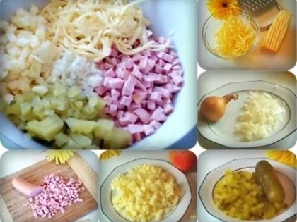 Rezept: Salat: Schinkenwurst- Salat mit Apfel......und Mayonnaise Bild Nr. 2 Salat: Schinkenwurst- Salat mit Apfel......und Mayonnaise - Rezept - Bild Nr. 2