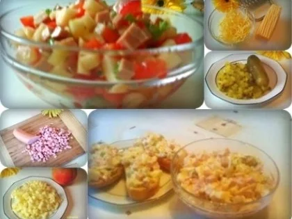 Rezept: Salat: Schinkenwurst- Salat mit Apfel......und Mayonnaise Bild Nr. 15 Salat: Schinkenwurst- Salat mit Apfel......und Mayonnaise - Rezept - Bild Nr. 15