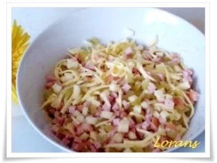 Rezept: Salat: Schinkenwurst- Salat mit Apfel......und Mayonnaise Bild Nr. 12 Salat: Schinkenwurst- Salat mit Apfel......und Mayonnaise - Rezept - Bild Nr. 12