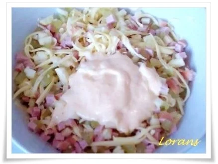 Rezept: Salat: Schinkenwurst- Salat mit Apfel......und Mayonnaise Bild Nr. 14 Salat: Schinkenwurst- Salat mit Apfel......und Mayonnaise - Rezept - Bild Nr. 14